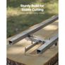Rail Mill Guide System, 4.57 m 6 Crossbar Chainsaw Mill Kits, Aluminum Saw Milling Rails System Works with Chainsaw, 4 Wedges, Adjustable Rail Milling Guide Kit for Builders Woodworkers Image 3