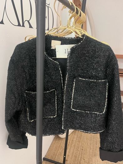 boucle cropped jacket