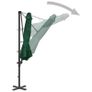 Cantilever Umbrella with Aluminium Pole Green 300 cm Image 3