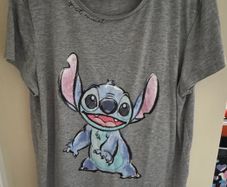 Primark Disney Stitch Grey Stitch is my spirit animal T-Shirt