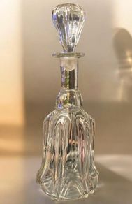 Antique Victorian Bell Shaped Glass Decanter c1850