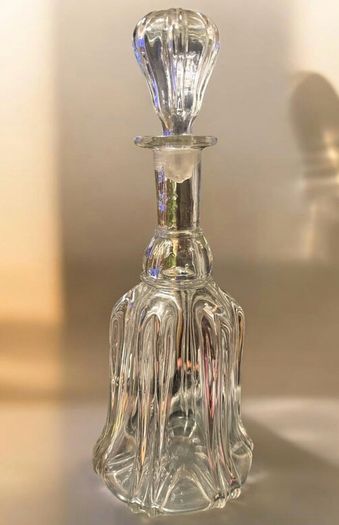 Antique Victorian Bell Shaped Glass Decanter c1850