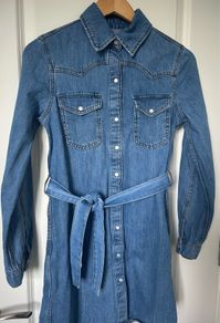 Woman Denim midi dress