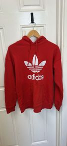 Adidas FM3298 Red Hoodie Womens UK 12