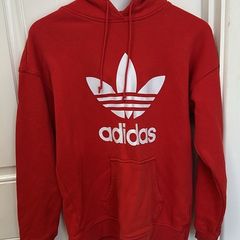 Adidas FM3298 Red Hoodie Womens UK 12