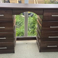 Dark Walnut Bedroom Dressing table with drawers