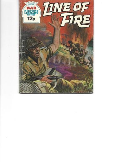 War Picture Library #1465 Line Of Fire Fleetway Uk Comic 1978