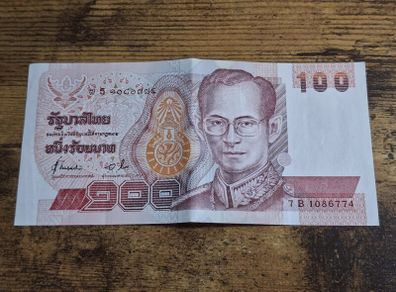 Thailand, 100 Baht banknote, almost uncirculated - free standard posatge