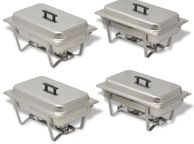 main image for ad 4 Piece Chafing Dish Set Stainless Steel