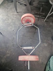 hex bar with plates