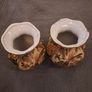 Pair of Hand Painted Chinese Satsuma Style Vases Image 2