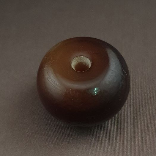 Vintage Natural Pattern Sulemani Tire Shape Agate Bead Amulet