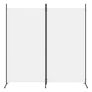 2-Panel Room Divider White 175x180 cm Fabric Image 2