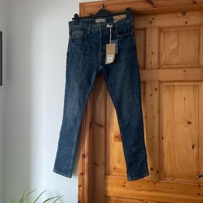 Next Men's super skinny indigo button fly jeans 34 / 31