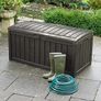 Glenwood Outdoor Storage Box Garden Furniture, Brown, 128 x 65 x 61 cm Image 2