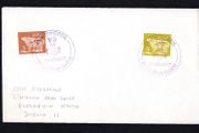1977 Ireland 32nd Congress ITWF Baile Athan Cliath cancel tying 3p &amp; 12p Gerl definitive stamp on plain cover