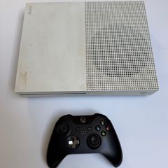 Xbox One S console with controller and cables