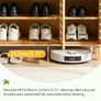 Bamboo Shoe Storage Cabinet Wooden Shoes Rack Organiser with Slatted Doors Image 3