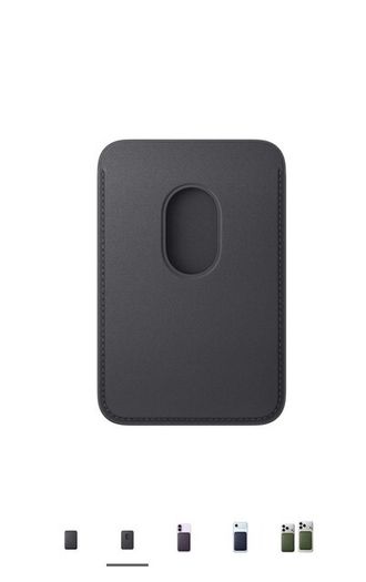 iPhone Leather Wallet with MagSafe Black