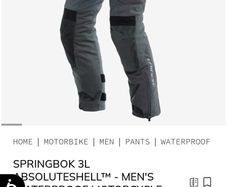 dainese springbok 3l pants