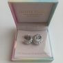 18K Recycled White Gold-Plated Riviera Radiance Braided Texture Women's Hoop Earrings Celeste Starre Image 2
