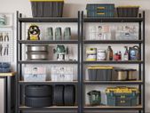 XL  Heavy Duty Set of 2 cellar shelf 200 cm high  Heavy Duty Shelves, Set of 2, Basement Shelves