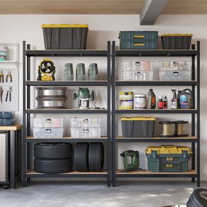 XL  Heavy Duty Set of 2 cellar shelf 200 cm high  Heavy Duty Shelves, Set of 2, Basement Shelves