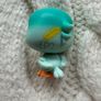 Littlest Pet Shop LPS Hasbro Pewter Aqua Teal Lucky Parakeet Lucky Pets Fortune Cookie: Wave 4 Used Please look at the pictures Image 5