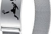 CR7 Bracelet,Sports Football Size 7 Boys' Bracelet,Football Fan Commemorative Bracelet, Stainless Steel Magnetic Adjustable Length Strap Bracelet
