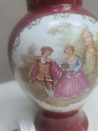 Limoges Set of LAMP and ginger Jar