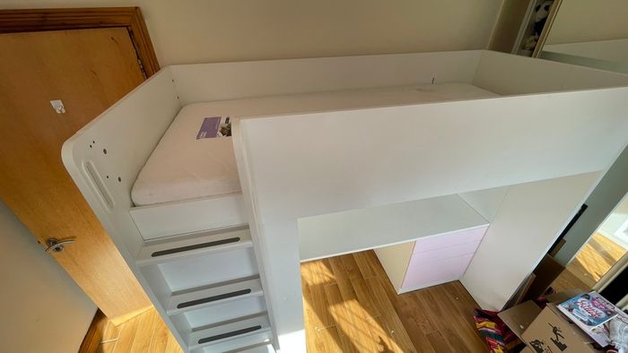 IKEA SMASTAD loft bed with desk & storage excellent condition