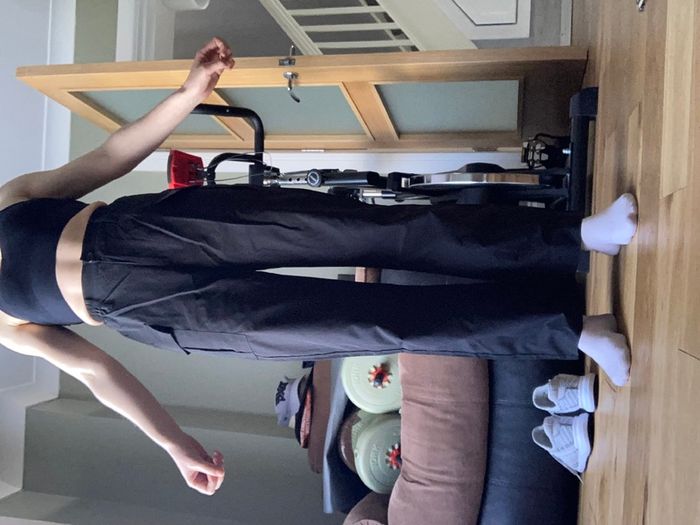 Woman Black Cargo Trousers size XS