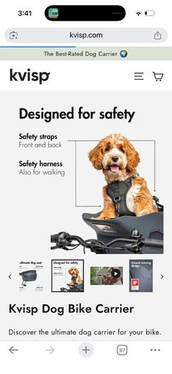 Kvisp Dog carrier bike