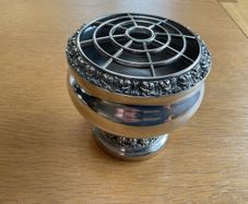 Vintage silver plated rose bowl