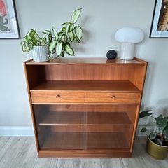 Mid-Century Nathan Teak Display Cabinet / Sideboard