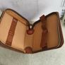 1960s  Mens Vanity bage for Shaving set Vintage Faux Alligator Leather Case. made in Ireland Image 2
