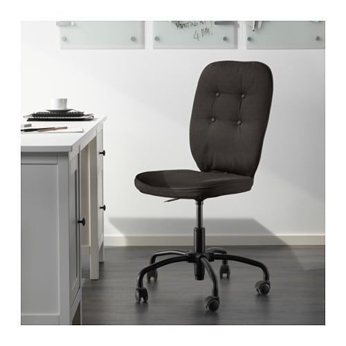 IKEA Lillhojden fark grey Wheeled Swivel Desk Computer Chair Removable Cover