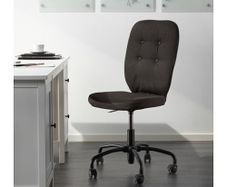 IKEA Lillhojden fark grey Wheeled Swivel Desk Computer Chair Removable Cover