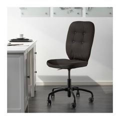 IKEA Lillhojden fark grey Wheeled Swivel Desk Computer Chair Removable Cover