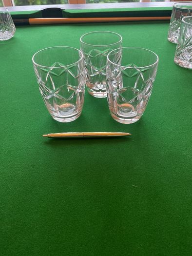 3 Waterford Crystal Tumblers