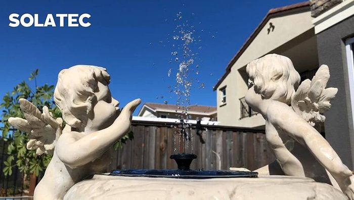 Solar Fountain, Solatec Solar Powered Bird Bath Fountain Pump 1.4W Solar Panel Kit Water Pump,Outdoor Watering Submersible Pump for Pond, Pool, Garden, Fish Tank, Aquarium