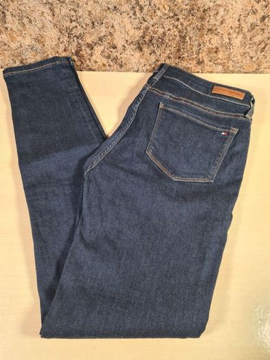 womens Tommy Hilfiger COMO SKINNY jeans BLUE DENIM size W 30 L 30 zip fly