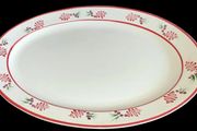 Pristine Vintage 2ft Ceramic Oval Serving Platter
