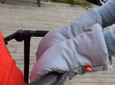 Winter pram hand muff baby carriage pushchair warm Fur Fleece hand cover buggy Clutch Cart Muff Glove stroller accessories