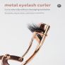 Eyelash Curler Set in Elegant Box with Mirror - Eyebrow Tweezers, Scissors - SILVER Image 4