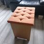 Weighted Vanity Stool with soft cushion seat. In perfect condition Image 3