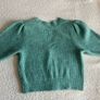 Knitted green cardigan, short sleeve Image 3