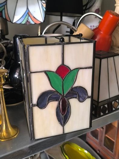 Stained glass shades and lamps