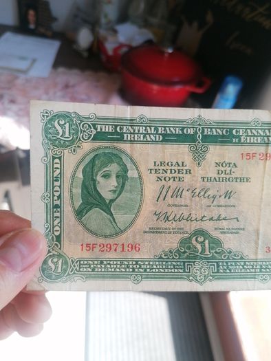 1958 Ireland One Pound Banknote