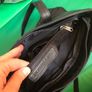Rowallan of Scotland Black Leather Tote Zipped Handbag Image 3